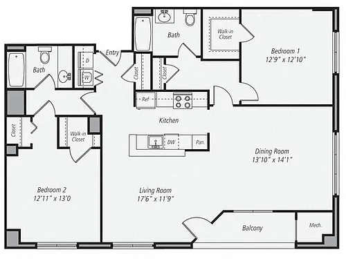 Floor plan B6