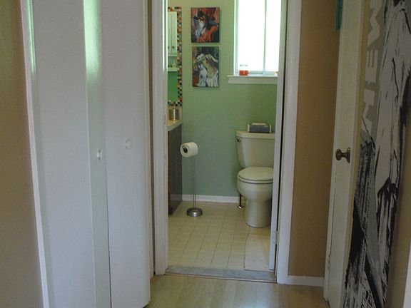 Entrance to bathroom