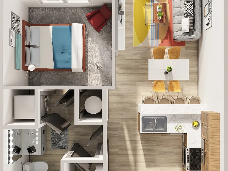 A-A1 floor plan Korina at the Grove