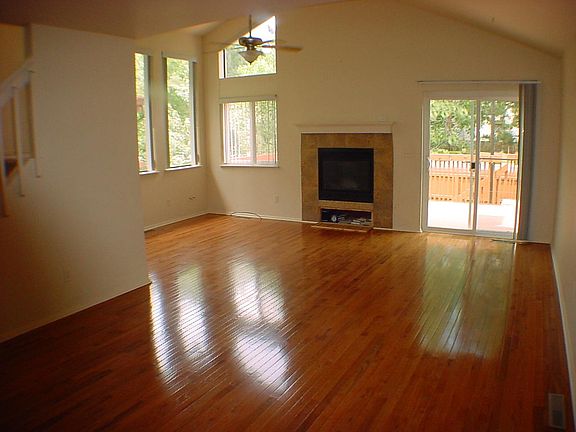 Brand new hardwood floor in living room