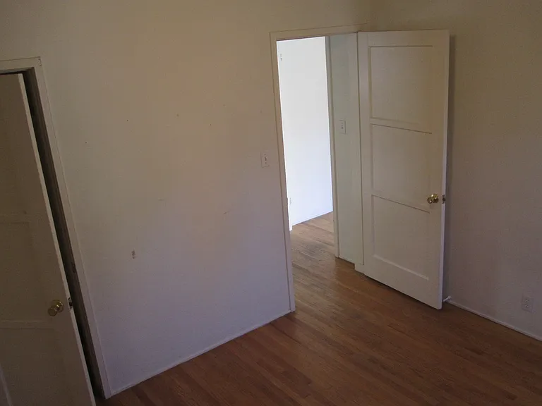 Bedroom with walk in closet