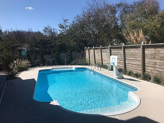 Pool with landscaping 