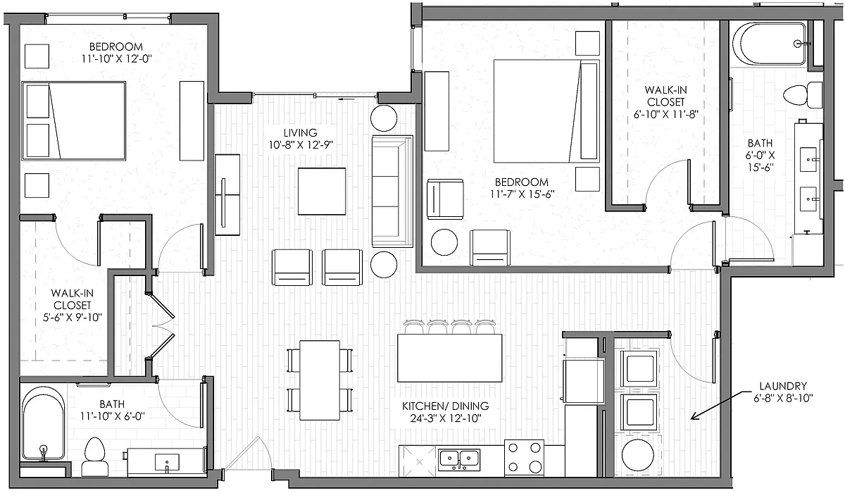 Floor plan Twin Sisters Peak