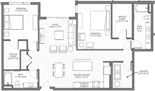 Floor plan Twin Sisters Peak