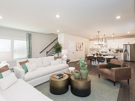 Great room in the Cromwell floorplan at a Meritage Homes community in Atlanta, GA.