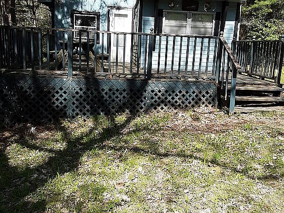 front of mobile home