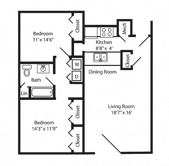 Floor plan Walnut Creek