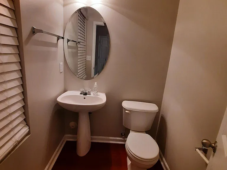Half bath off kitchen