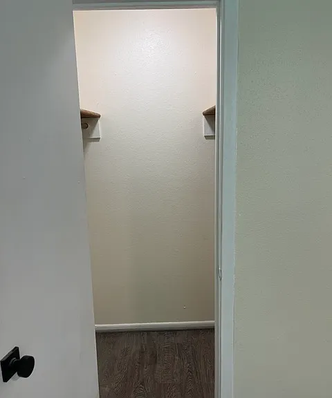 Master bedroom walk in closet