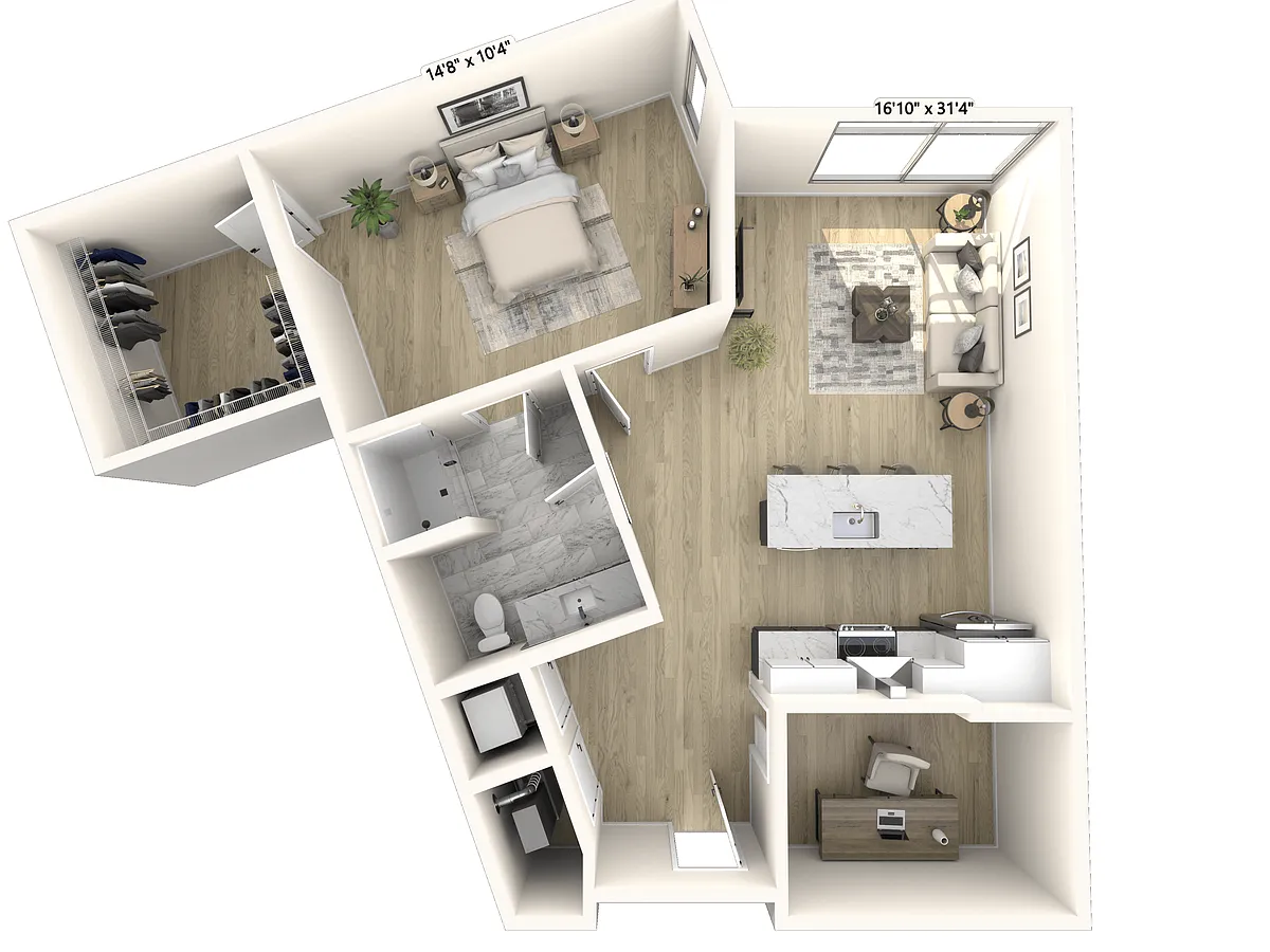 Floor plan A5b / Den - The Hamilton