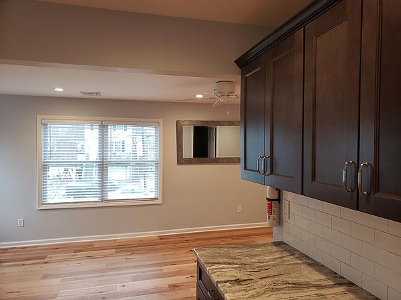Left side of living room leading to totally new kitchen