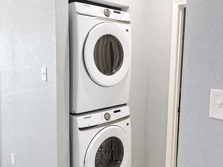 New washer and dryer.