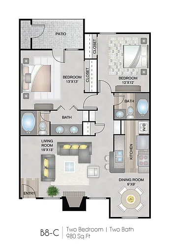 Floor plan B8-C