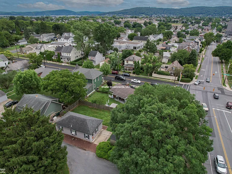 Aerial view of the property