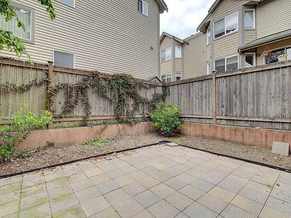 Fully fenced back yard