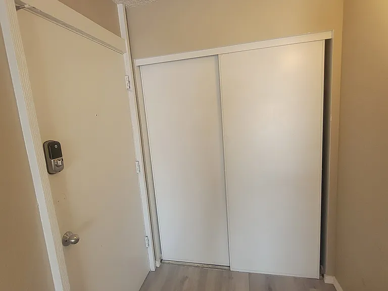 Extra closet storage by doorway