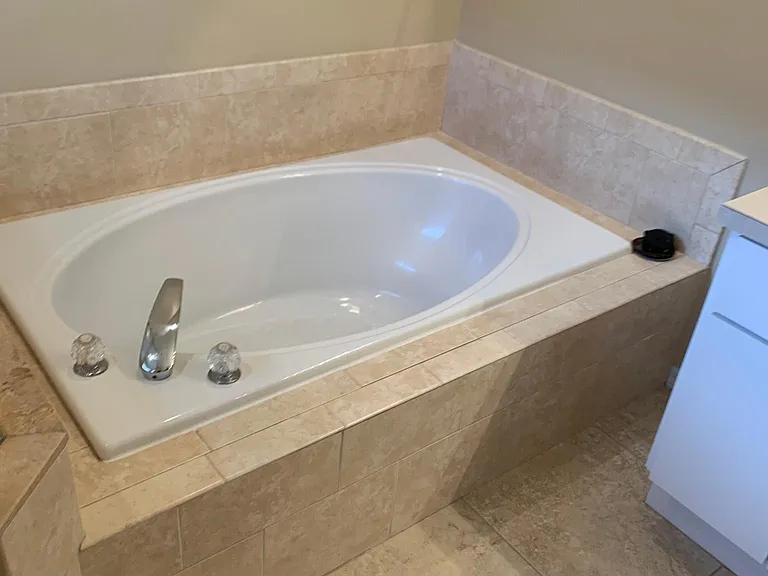 Master bathroom soak in or garden tub