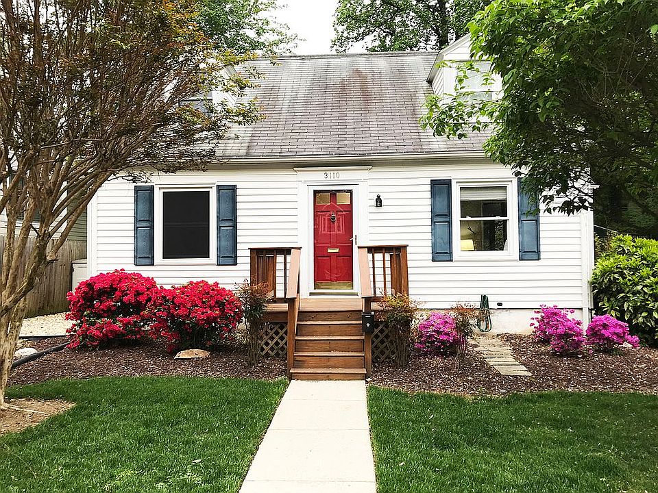 Front of the house in spring