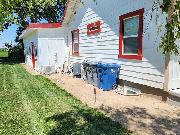 Garbage on west side of house