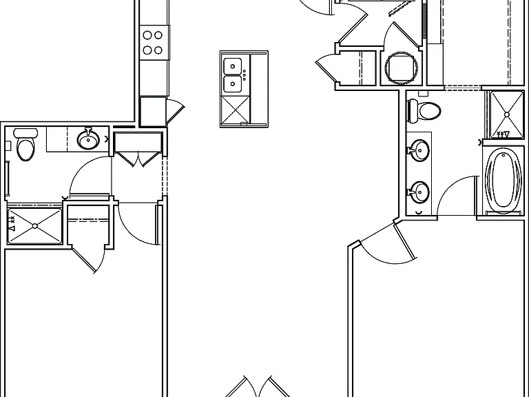 Two-Bedroom Apartment C1c Floor Plan Two-Bedroom Apartment C1c Floor Plan
