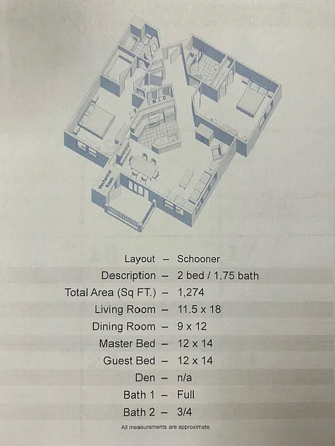 Floor plan Schooner
