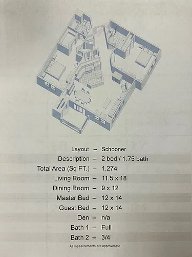 Floor plan Schooner