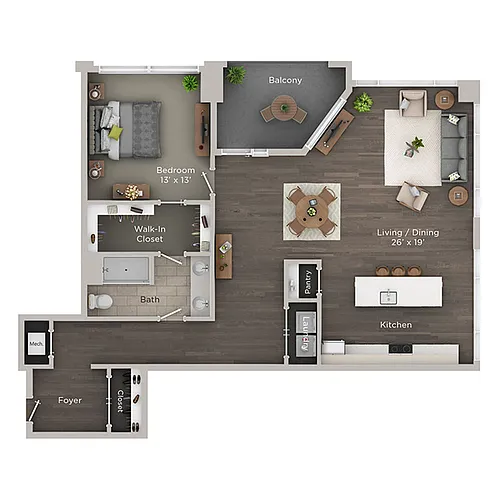 Floor plan The Roebling