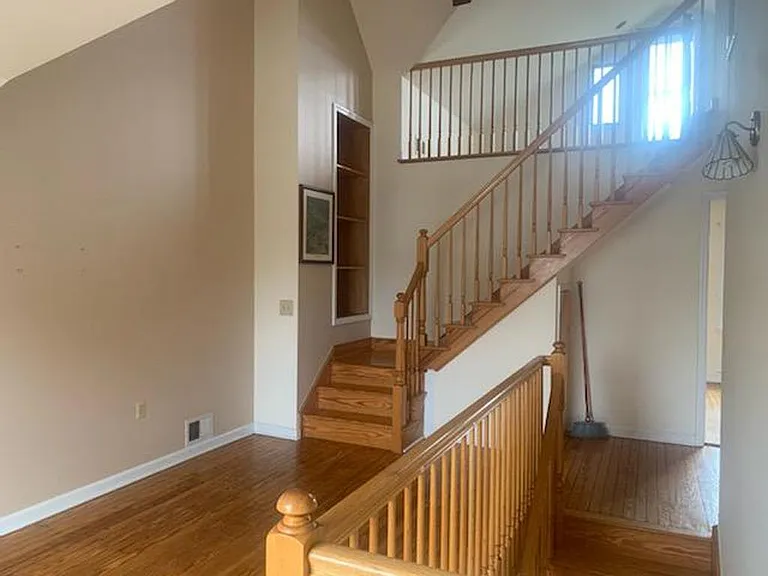 Stairway from the landing to the 3rd floor loft (with oceanview)