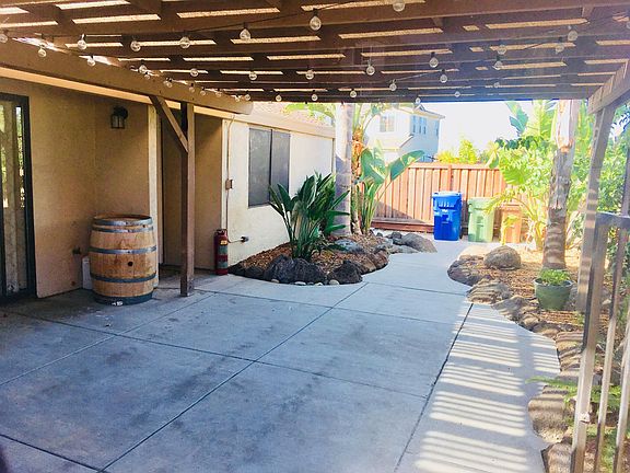 Yard has been professionally landscaped.