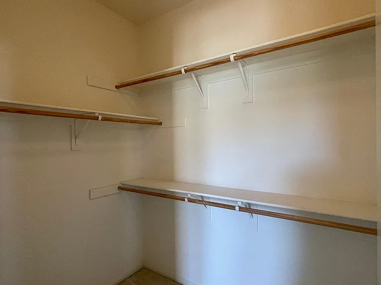 Master walk-in closet