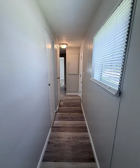 Hallway with storage