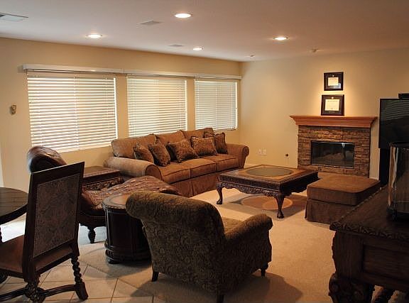 Family Room with Eating Area & Fireplace