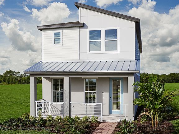 The Hurston plan modeled at Silver Springs Bungalows.