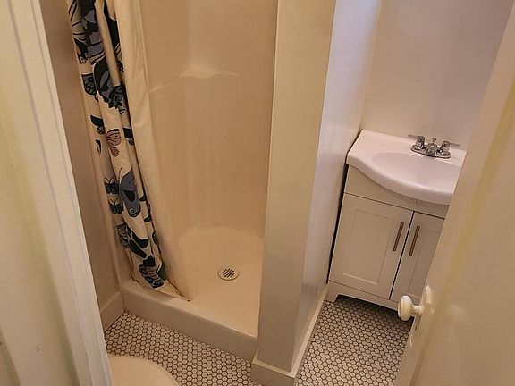 New bath floor and sink