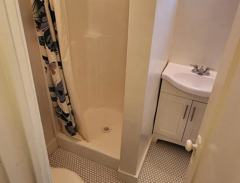 New bath floor and sink