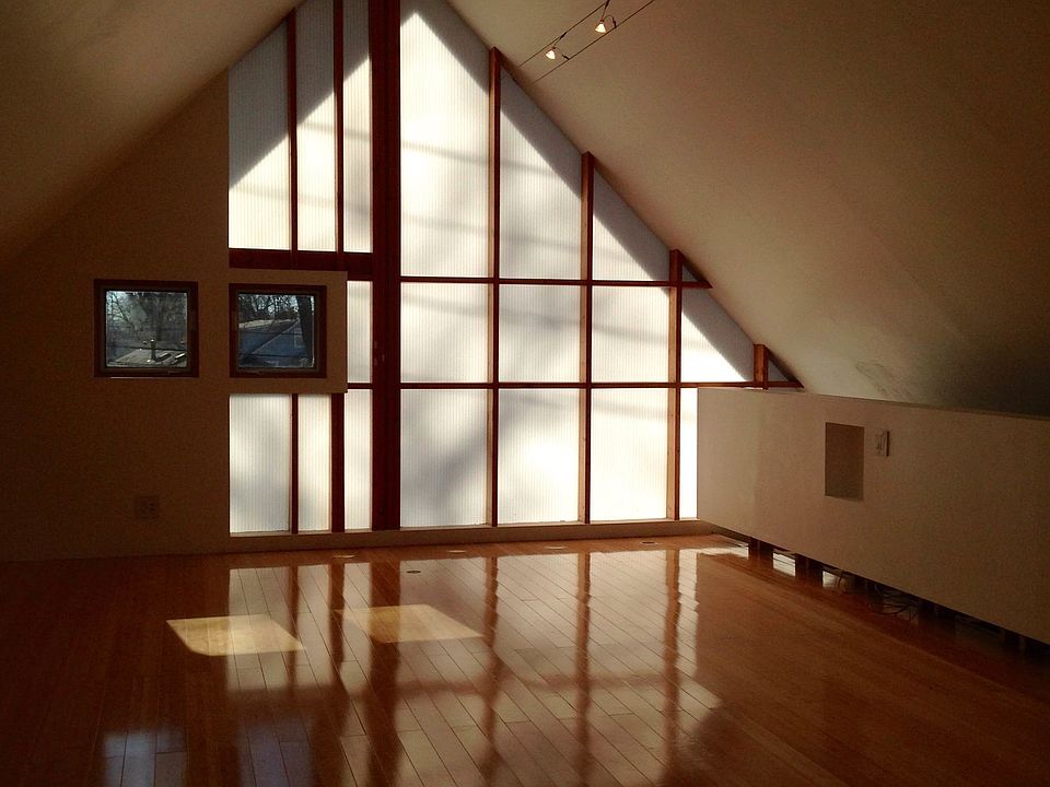 Large open bedroom loft space