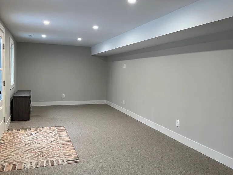 Basement Family Room - Door to backyard