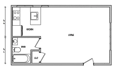 Floor plan Studio