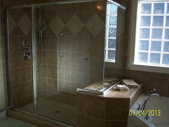 Glass enclosed Shower