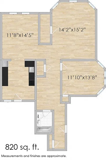 Floor plan 1230 Austin A