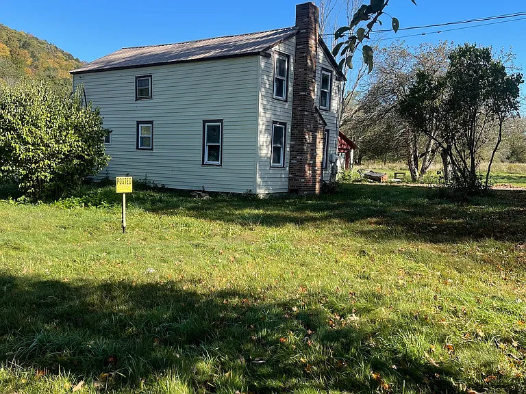 Left side of house