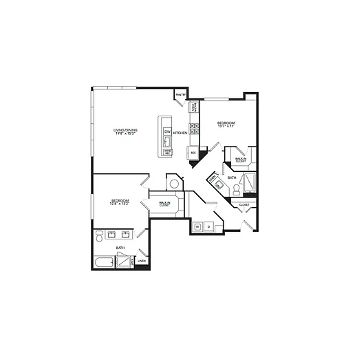 Floor plan B1A
