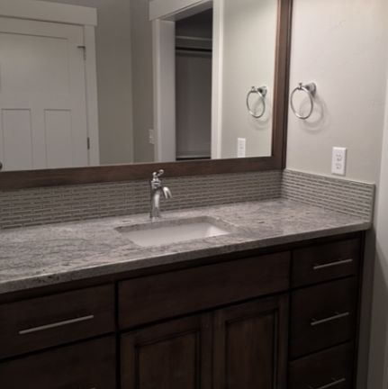 Bath with granite