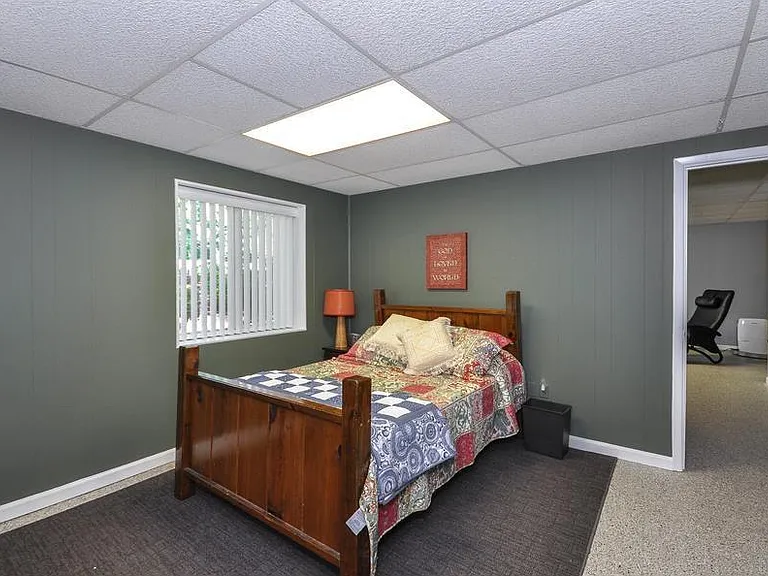 bedroom in basement