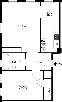 One Bedroom Large One Bedroom Large