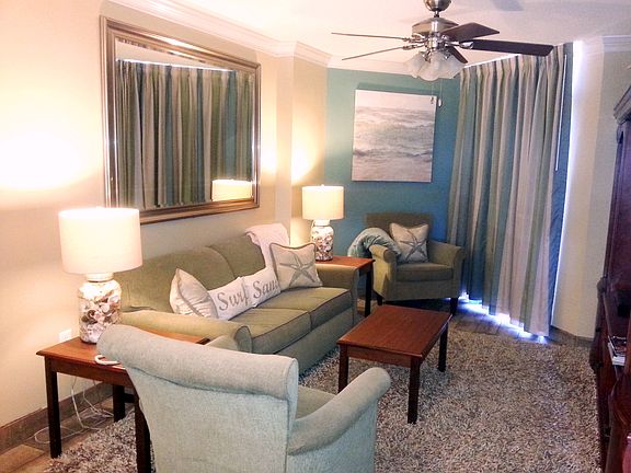 Living room with ocean view