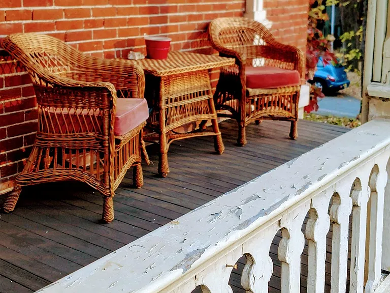 Side porch facing Hill Street