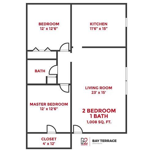 Floor plan 2 Bedroom