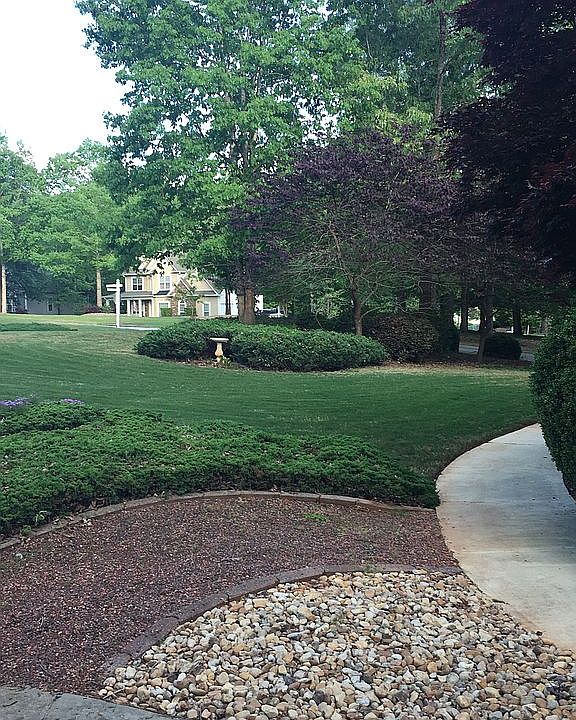 Driveway to front yard