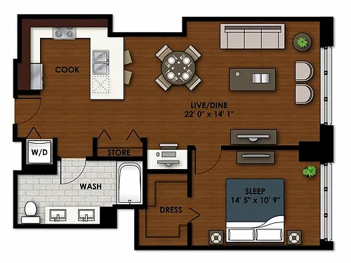 Floor plan P-A500